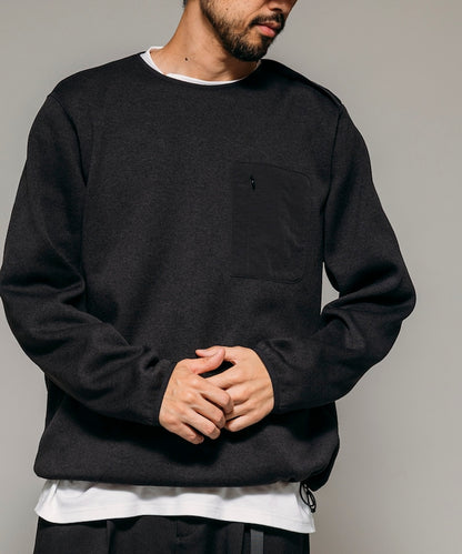 FREAK'S STORE Relaxed Fit Knit Fleece Spindle Pullover 寬鬆圓領羊毛針織衫