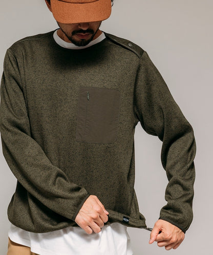 FREAK'S STORE Relaxed Fit Knit Fleece Spindle Pullover 寬鬆圓領羊毛針織衫