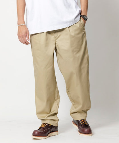 FREAK'S STORE Relaxed fit twill easy Pants 寬版簡約休閒長褲