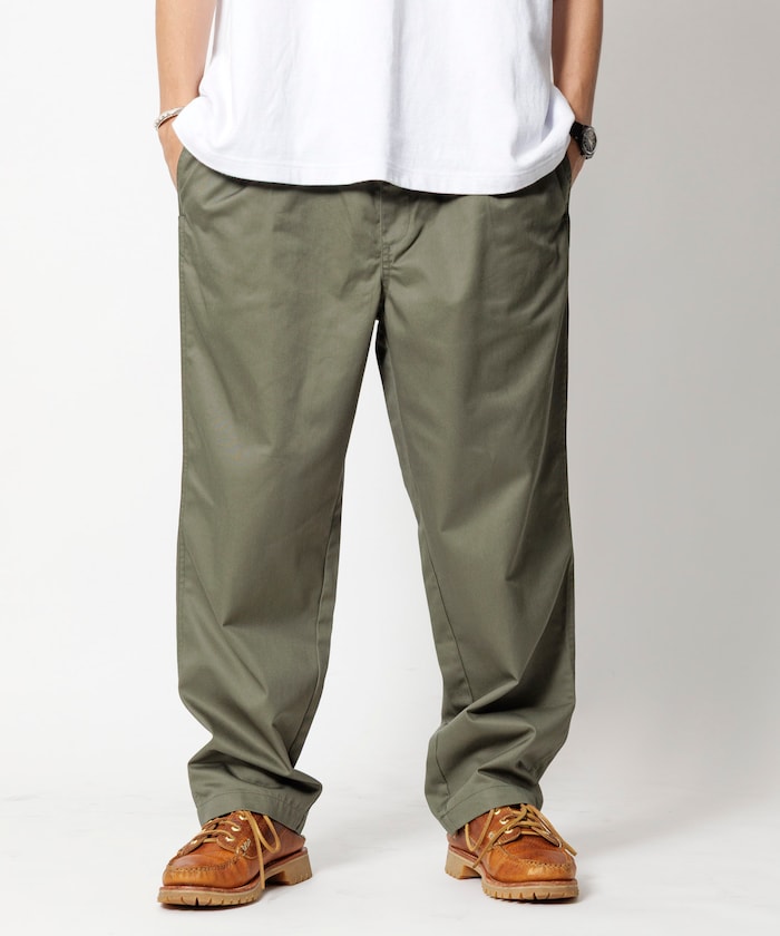 FREAK'S STORE Relaxed fit twill easy Pants 寬版簡約休閒長褲