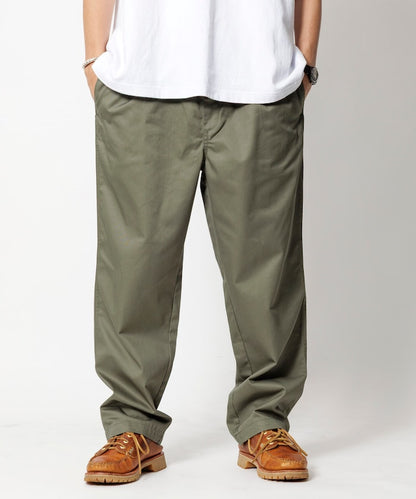 FREAK'S STORE Relaxed fit twill easy Pants 寬版簡約休閒長褲