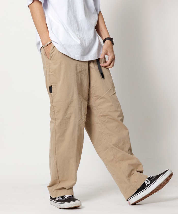 FREAK'S STORE Cotton nylon webbing Belt easy Pants 尼龍休閒長褲