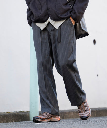 FREAK'S STORE T/R 編織腰帶休閒長褲