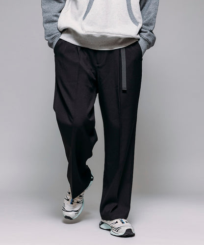 FREAK'S STORE T/R 編織腰帶休閒長褲