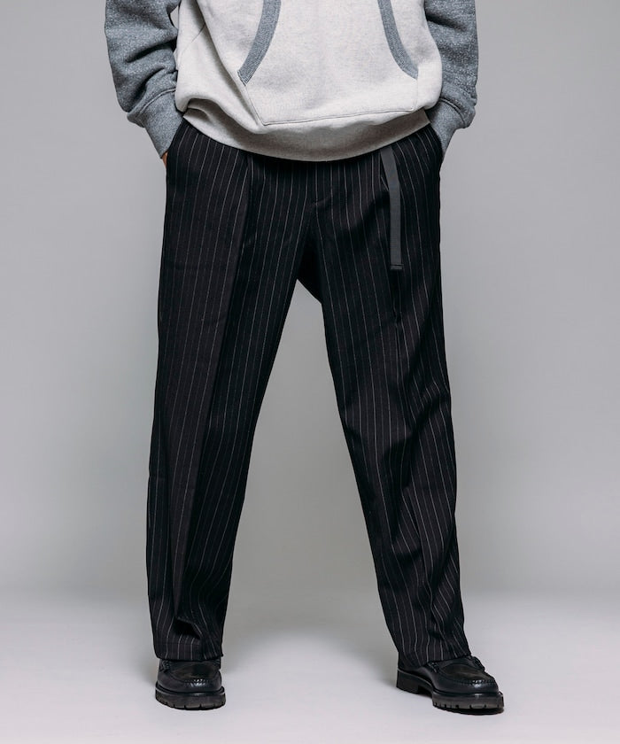 FREAK'S STORE T/R 編織腰帶休閒長褲