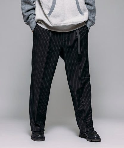 FREAK'S STORE T/R 編織腰帶休閒長褲