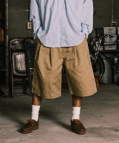 RED KAP 2TUCK BAGGY WIDE TWILL SHORTS PANTS 工裝短褲