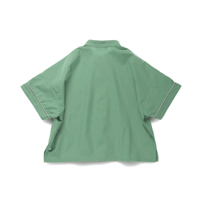 branshes Band collar short sleeve shirt 立領短袖襯衫