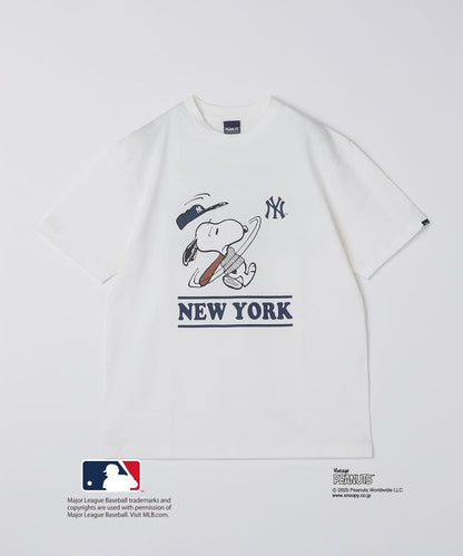 SHIPS PEANUTS × MLB 限定印花短袖T恤
