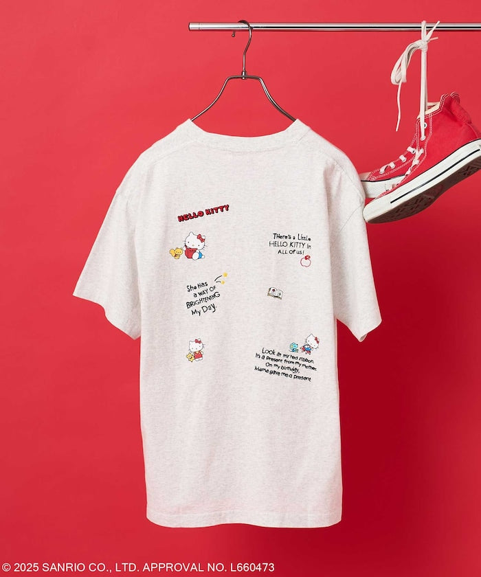 FREAK'S STORE X SANRIO HELLO KITTY 刺繡圖案短袖T恤