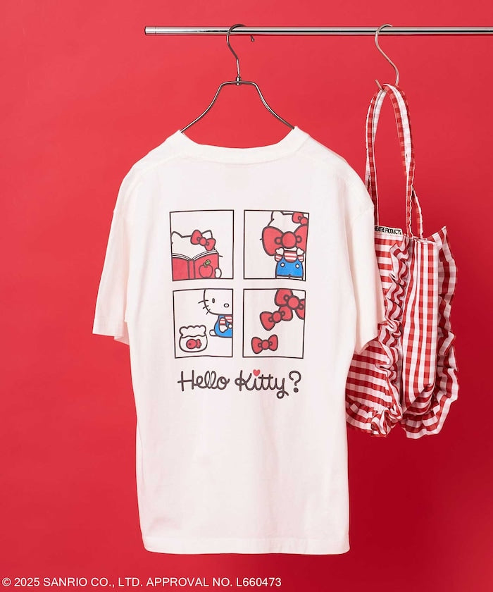 FREAK'S STORE X SANRIO HELLO KITTY 限定 背面四格印花短袖T恤