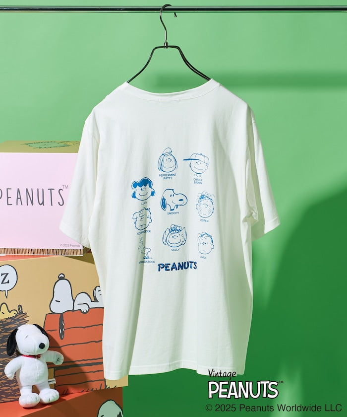 FREAK'S STORE x PEANUTS friends 標誌刺繡印花短袖T恤