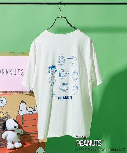 FREAK'S STORE x PEANUTS friends 標誌刺繡印花短袖T恤