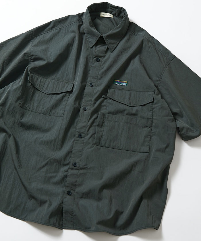 FREAK'S STORE Big silhouette multi-pocket design S/S shirt 多口袋設計短袖襯衫
