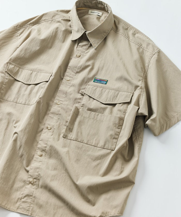 FREAK'S STORE Big silhouette multi-pocket design S/S shirt 多口袋設計短袖襯衫