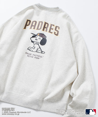 FREAK'S STORE X MLB x PEANUTS Oversized Sweatshirt with Back Print / PADRES 限定聯名寬版大學T