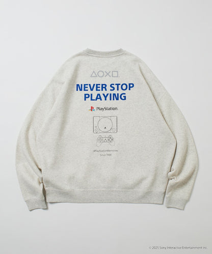 FREAK'S STORE X PlayStation Oversized Logo Back Sweatshirt 限定聯名寬版大學T