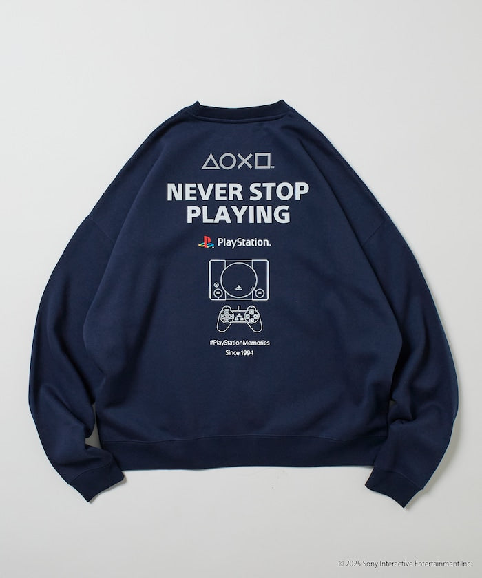 FREAK'S STORE X PlayStation Oversized Logo Back Sweatshirt 限定聯名寬版大學T