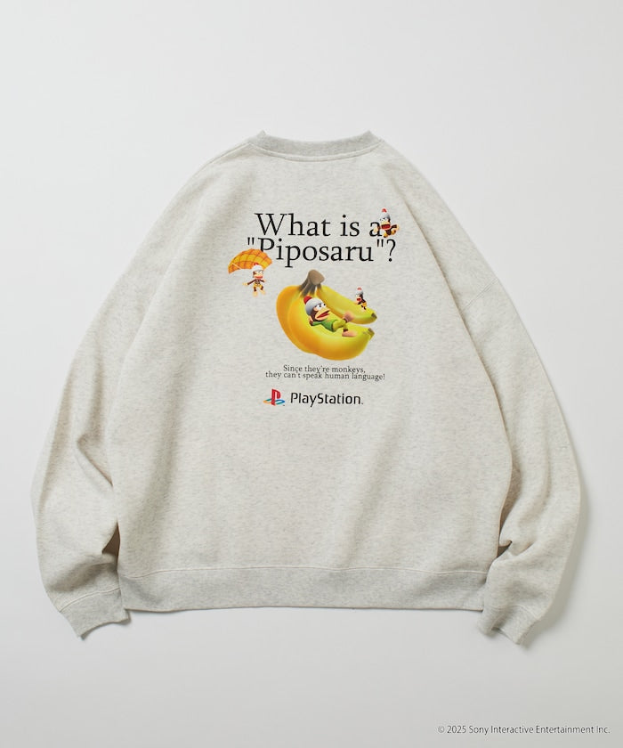 FREAK'S STORE X PlayStation Oversized Back Print Crew Neck Sweatshirt / Sarugetchu 限定聯名寬版大學T