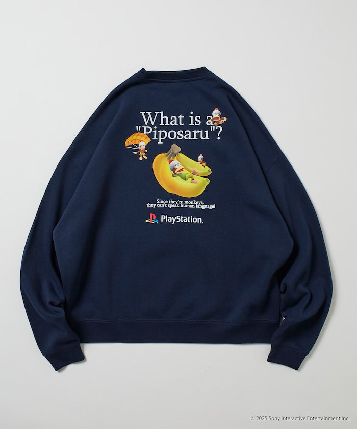 FREAK'S STORE X PlayStation Oversized Back Print Crew Neck Sweatshirt / Sarugetchu 限定聯名寬版大學T