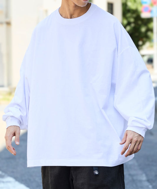 FREAK'S STORE X CHOW DOWN Wide silhouette crew neck long sleeve T-shirt 寬版刺繡長袖上衣