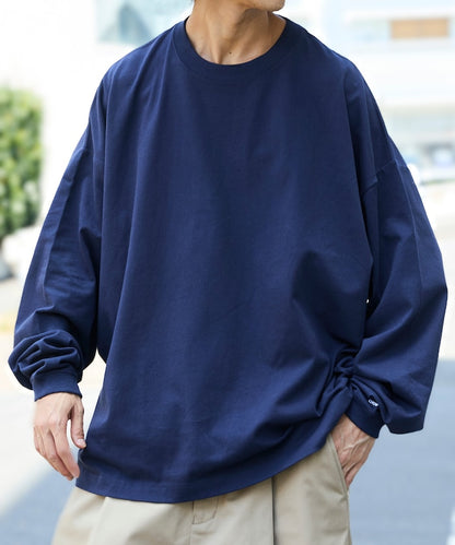 FREAK'S STORE X CHOW DOWN Wide silhouette crew neck long sleeve T-shirt 寬版刺繡長袖上衣