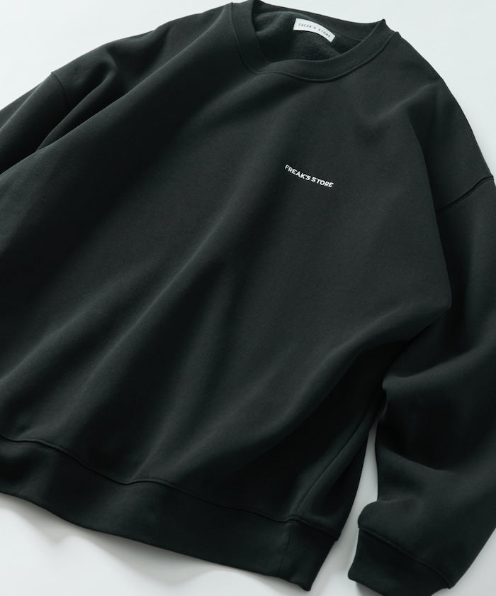 特價 FREAK'S STORE 寬版簡約刺繡圓領大學T