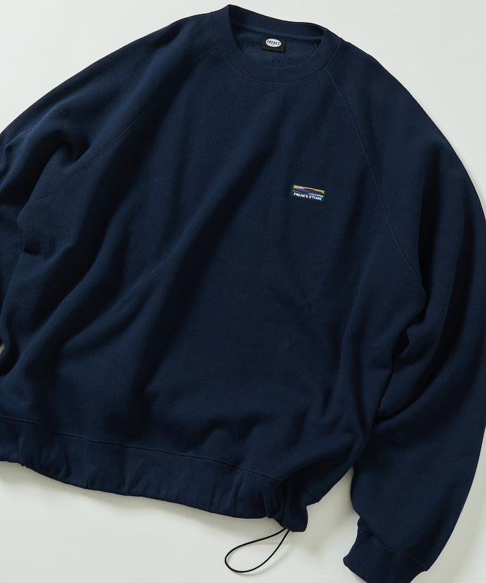 FREAK'S STORE 寬版簡約Logo抽繩大學T