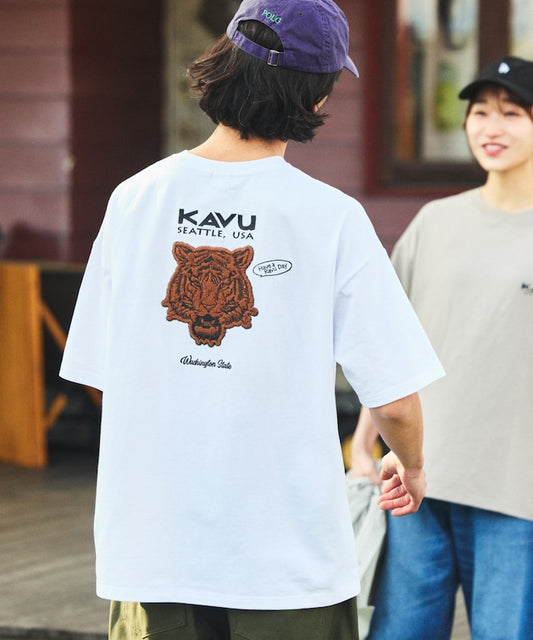 KAVU × FREAK'S STORE 聯名限定款 動物圖騰寬版短袖T恤上衣