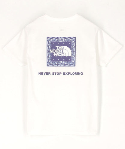 THE NORTH FACE Kids Short Sleeve Bandana Square Logo Tee 兒童印花短袖T恤