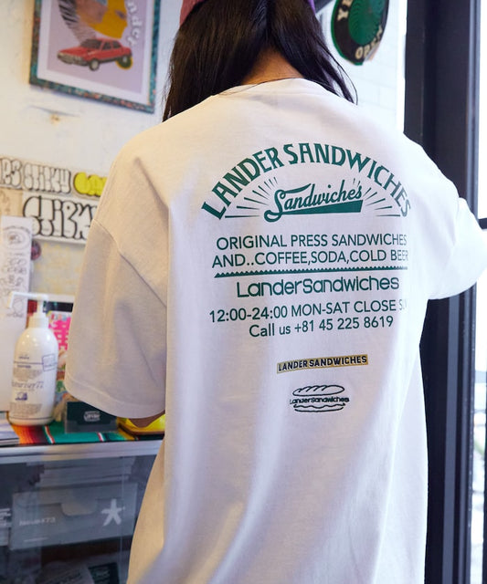 FREAK'S STORE x LANDER SANDWICHES Big Silhouette Back Print Crew Neck T-Shirt 印花短袖T恤