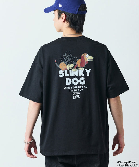 FREAK'S STORE x TOY STORY Big Silhouette Back Print Crew Neck T-Shirt /SLINKY DOG 印花短袖T恤