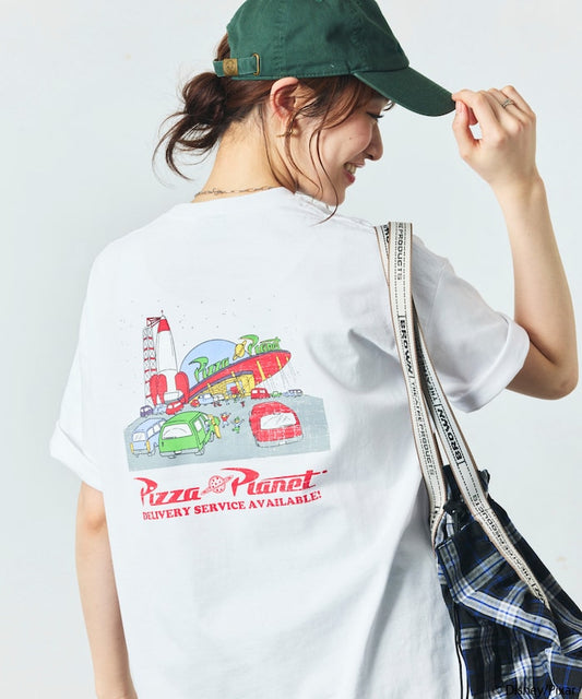 FREAK'S STORE x TOY STORY Big Silhouette Back Print Crew Neck T-Shirt / Pizza Planet 印花短袖T恤