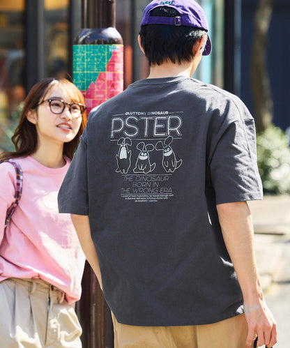 FREAK'S STORE PSTER Puster Relaxed Fit Back Print Crew Neck T-Shirt / THREE PSTER 印花短袖T恤