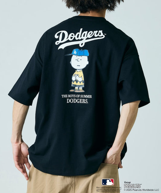 FREAK'S STORE x PEANUTS MLB Special Order Big Silhouette Back Print T-Shirt / DODGERS 印花短袖T恤