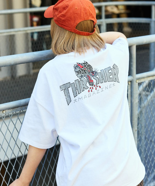 THRASHER × FREAK'S STORE back print T-shirt / LEOPARD 印花短袖T恤