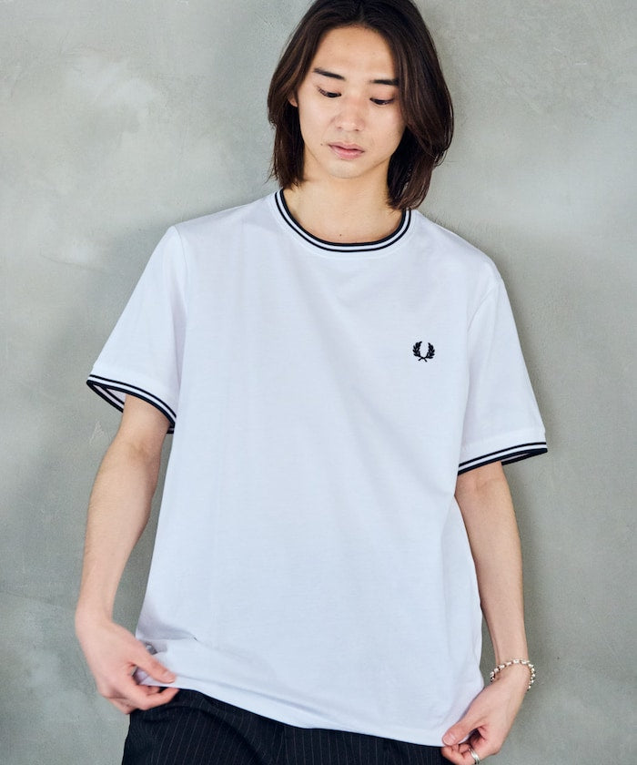 FRED PERRY Twin Tipped T-Shirt / M1588 簡約刺繡短袖T恤