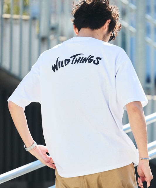 WILD THINGS × FREAK'S STORE back print crew neck pocket T-shirt 簡約LOGO口袋短袖T恤