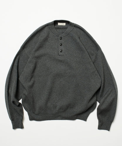 FREAK'S STORE Relax Fit Easy-Care Washable Henley Knit 亨利領長袖針織衫【預約商品 | 2025/12上旬出貨】