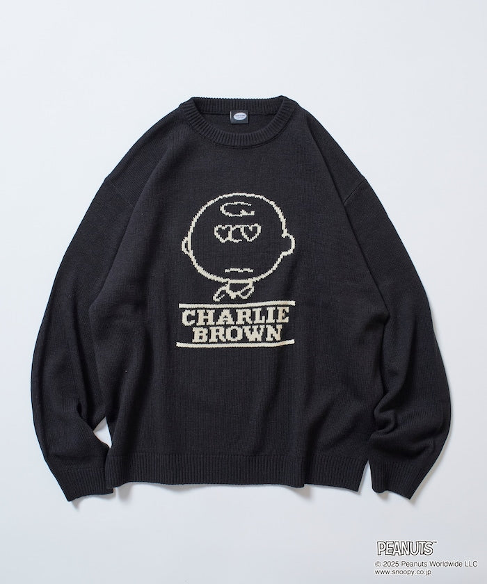 FREAK'S STORE x Peanuts Jacquard Crew Neck Knit / Charlie Brown 寬鬆圓領針織衫