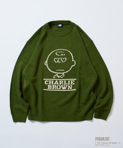 FREAK'S STORE x Peanuts Jacquard Crew Neck Knit / Charlie Brown 寬鬆圓領針織衫
