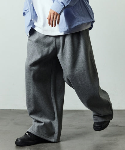 FREAK'S STORE Wide silhouette bonded Pants 休閒運動褲