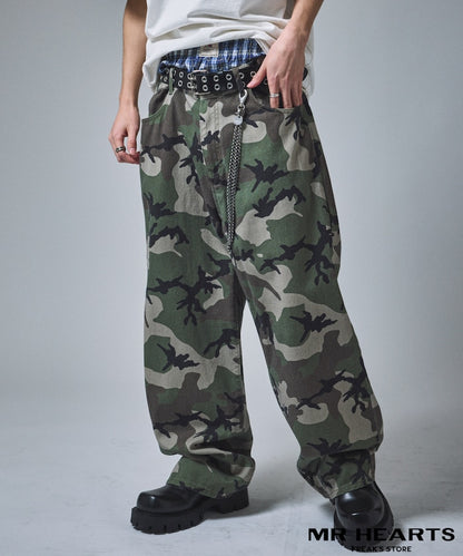 MR HEARTS VINTAGE WASH WIDE STRAIGHT DENIM 復古水洗牛仔褲