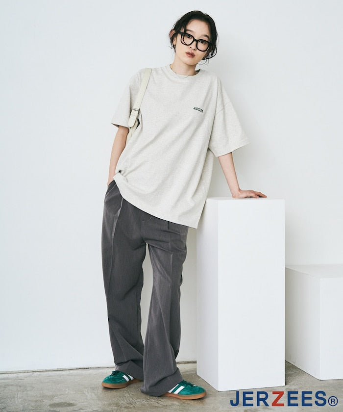 JERAZEES one point design Short sleeve T-shirt 刺繡LOGO短袖T恤
