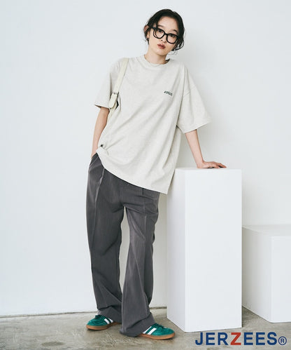 JERAZEES one point design Short sleeve T-shirt 刺繡LOGO短袖T恤
