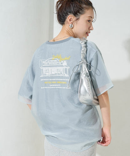 FREAK'S STORE 限定 透紗層次刺繡T恤