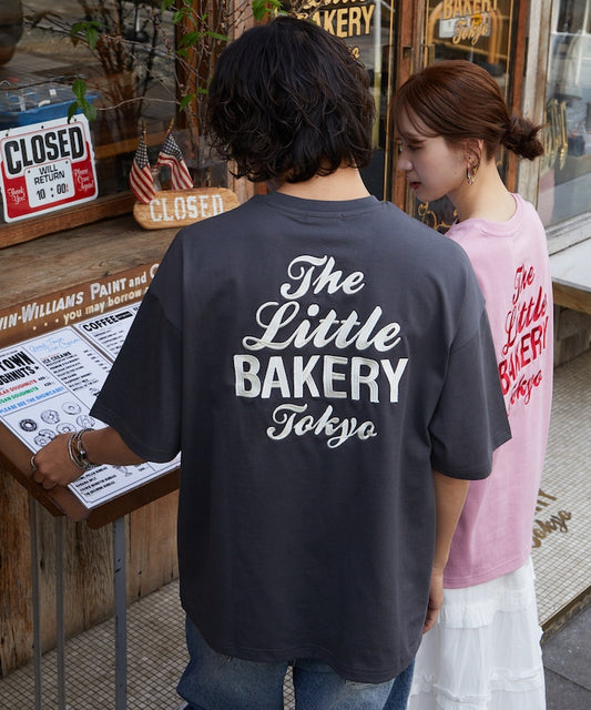 FREAK'S STORE x The Little BAKERY Tokyo logo embroidered Short sleeve T-shirt 印花刺繡短袖T恤