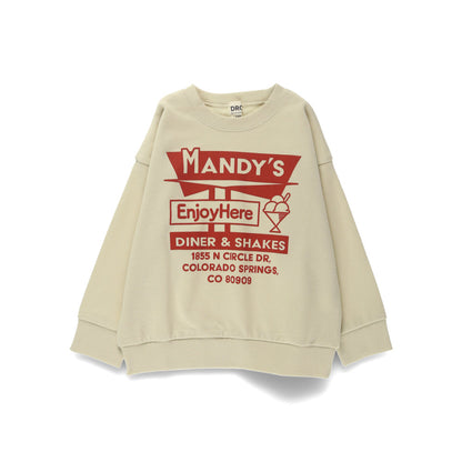 DRCbranshes eiko聯名 輕薄內刷毛印花大學T上衣