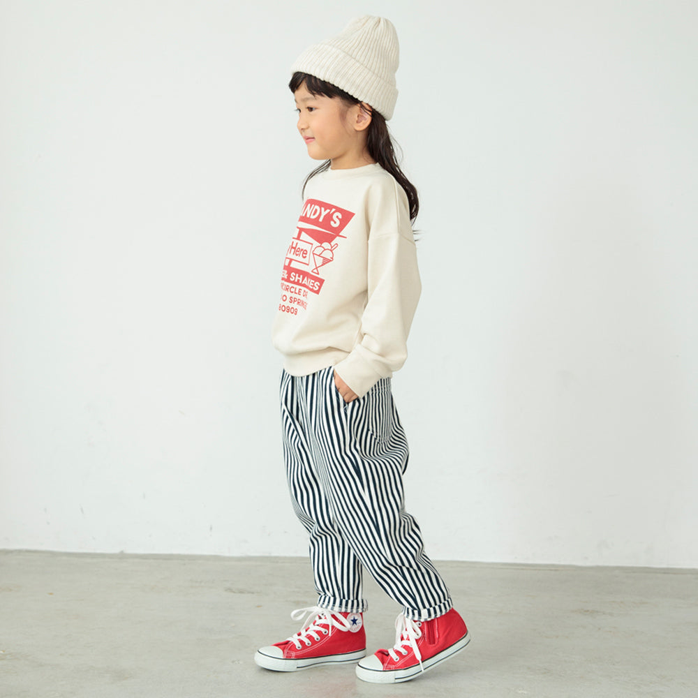 DRCbranshes eiko聯名 輕薄內刷毛印花大學T上衣