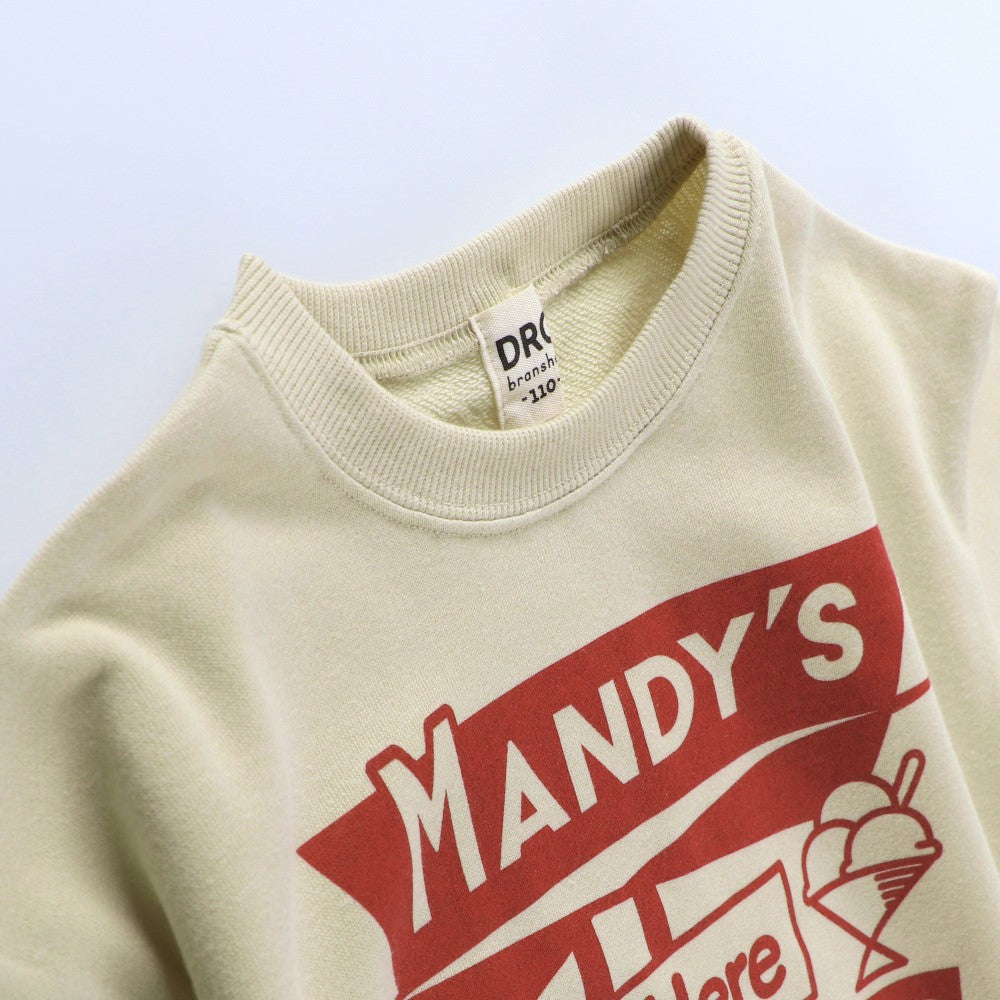 DRCbranshes eiko聯名 輕薄內刷毛印花大學T上衣